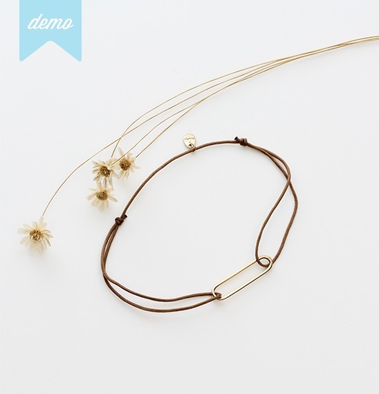 BRACELET BIBI COULISSANT CHATAIGNE