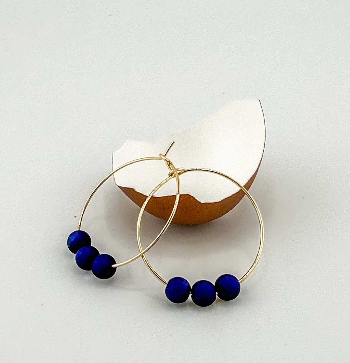 OEUF CREOLES BUBBLE BLEU NUIT
