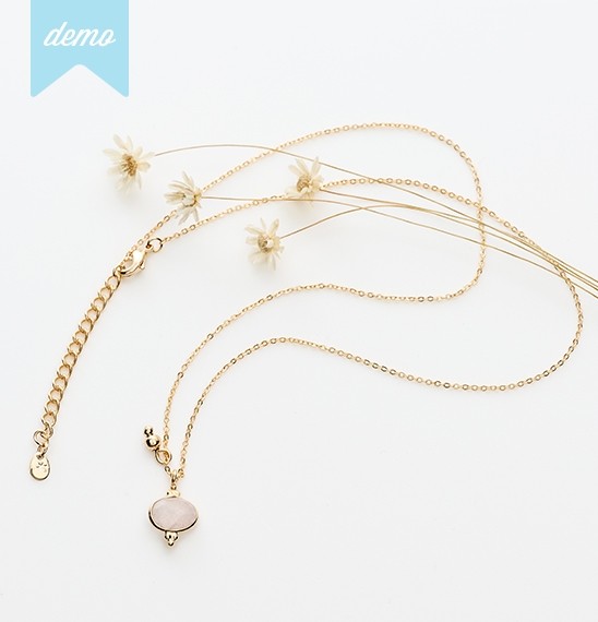 COLLIER QUARTZ ROSE