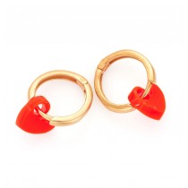 CREOLES YVES ORANGE FLUO