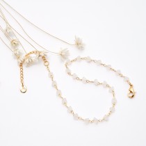 ŒUF BRACELET STONE BLANC