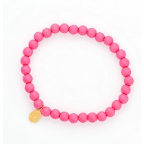 OEUF BRACELET BUBBLE ROSE FLUO
