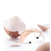 OEUF COLLIER BRACELET PRAGUE NOIR