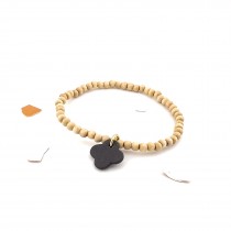 ŒUF BRACELET PETIT DUNE NOIR MAISON JOSEPH