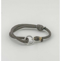 BRACELET MOUSQUETON NOIR & SABLE