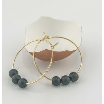CREOLES BUBBLE NOIR