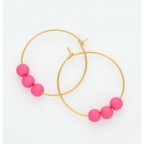 CREOLES BUBBLE ROSE FLUO