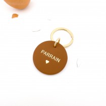 Porte-clés cuir Papa Caché dans un oeuf surprise
