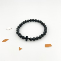 ŒUF BRACELET HOMME PETIT HOSSEGOR NOIR - MAISON JOSEPH