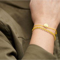 BRACELET SPOUTNIK JAUNE