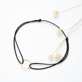 ŒUF BRACELET SIMONE NOIR