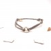 ŒUF BRACELET NINA TAUPE GOLD