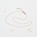 COLLIER PLUMETIS BLANC